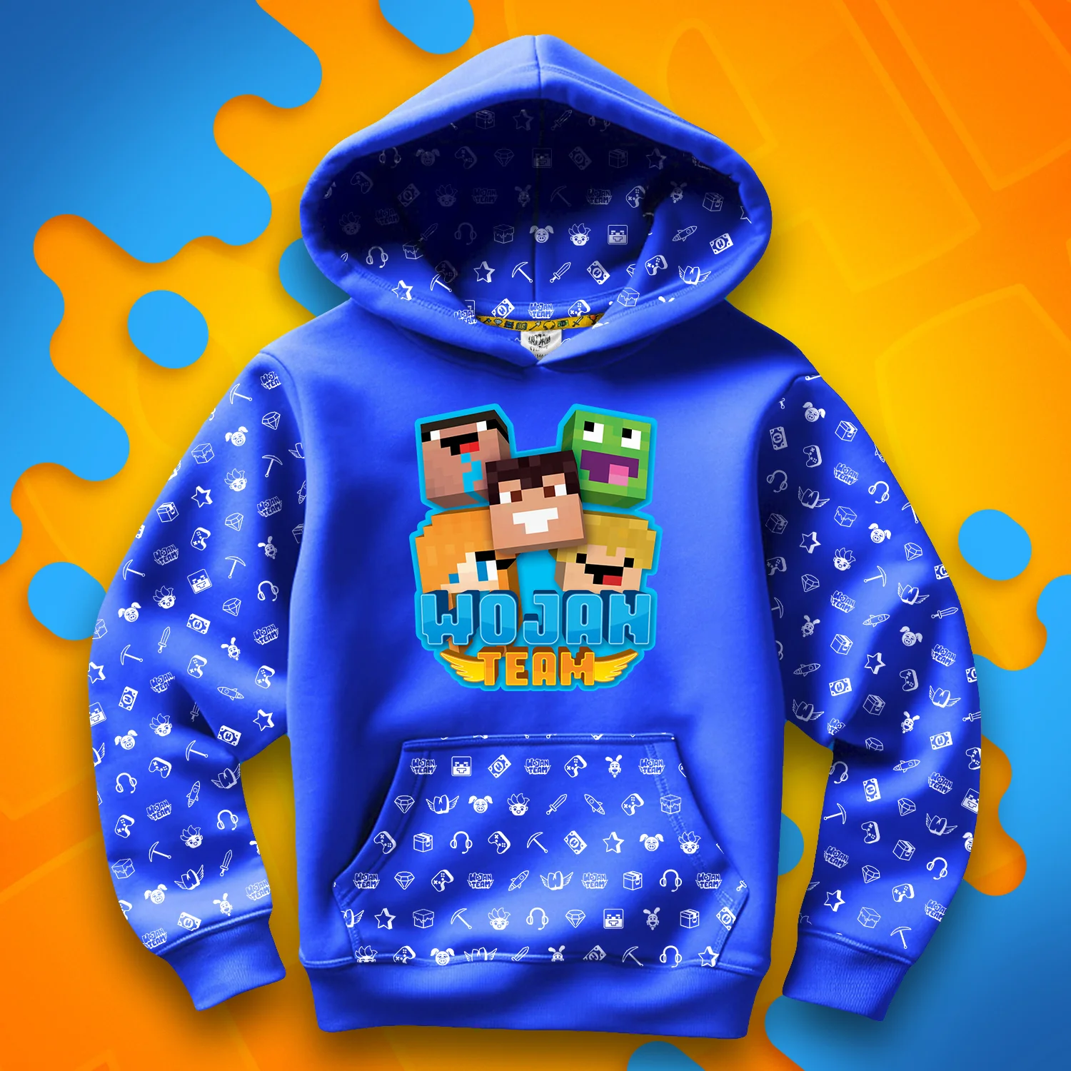 BLUZA *FULL WZÓR* WOJAN TEAM SKINY - NIEBIESKA - Image 3