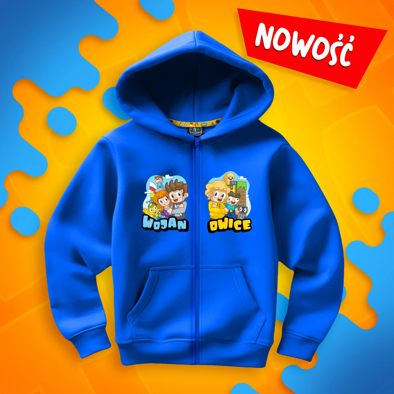 BLUZA ROZPINANA *PREMIUM* WOJANOWICE - NIEBIESKA