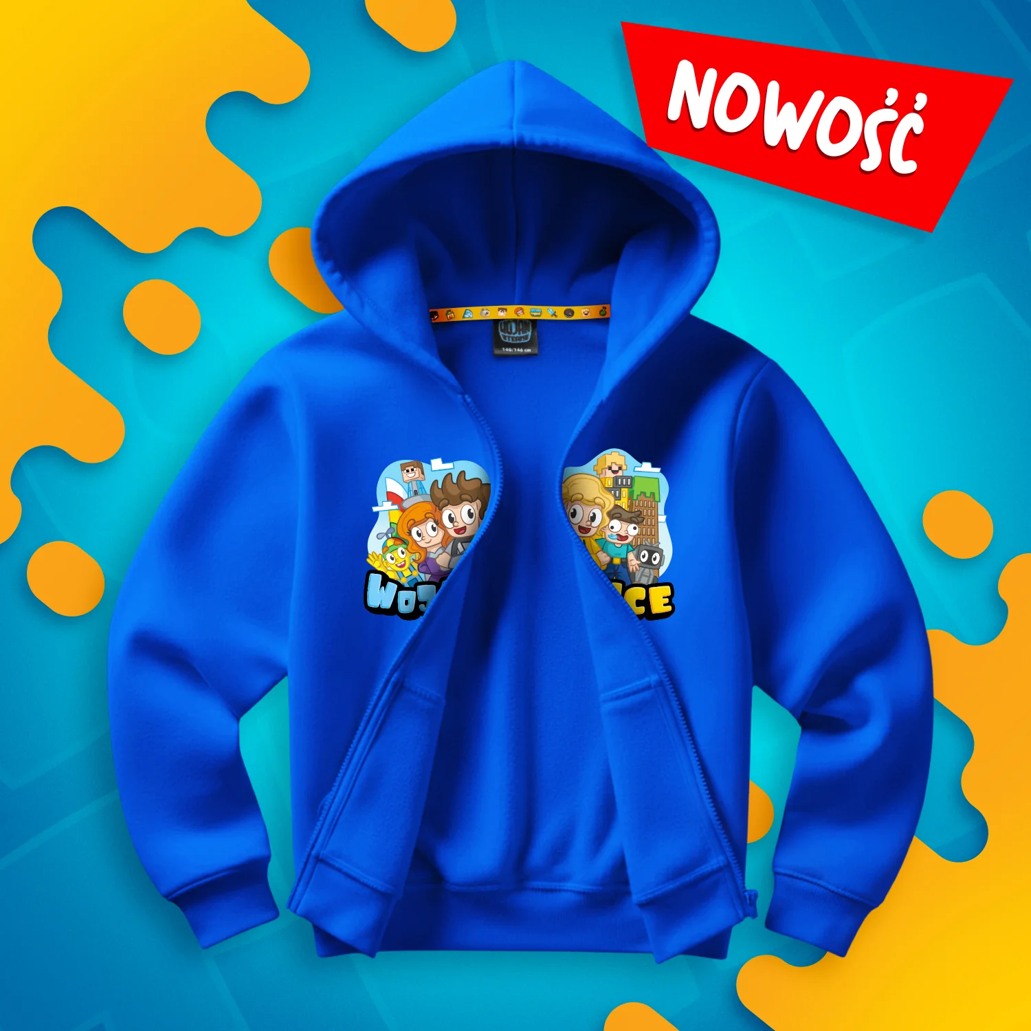 BLUZA ROZPINANA *PREMIUM* WOJANOWICE - NIEBIESKA - Image 2