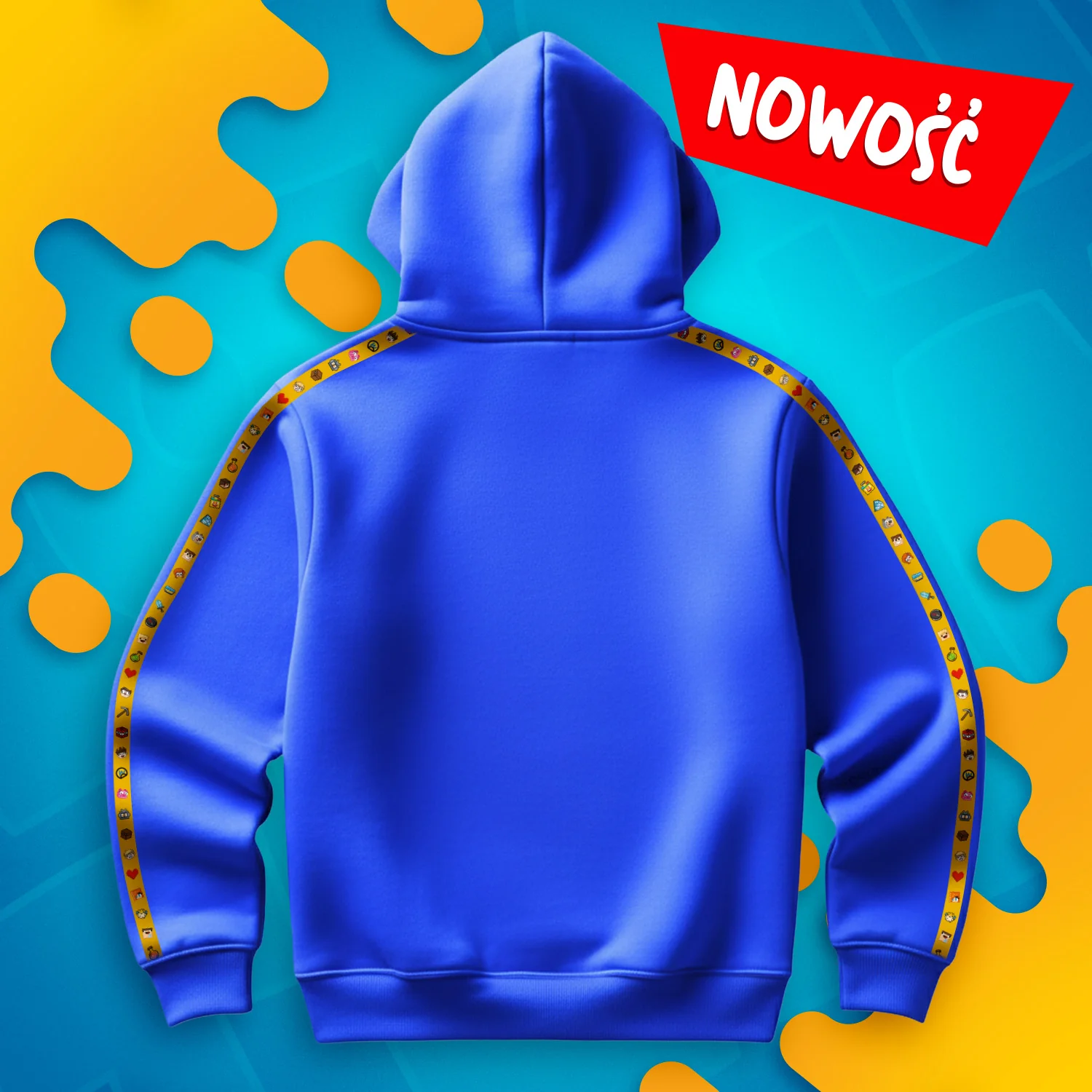 BLUZA *PREMIUM* Z PASKAMI WOJAN TEAM - NIEBIESKA - Image 3