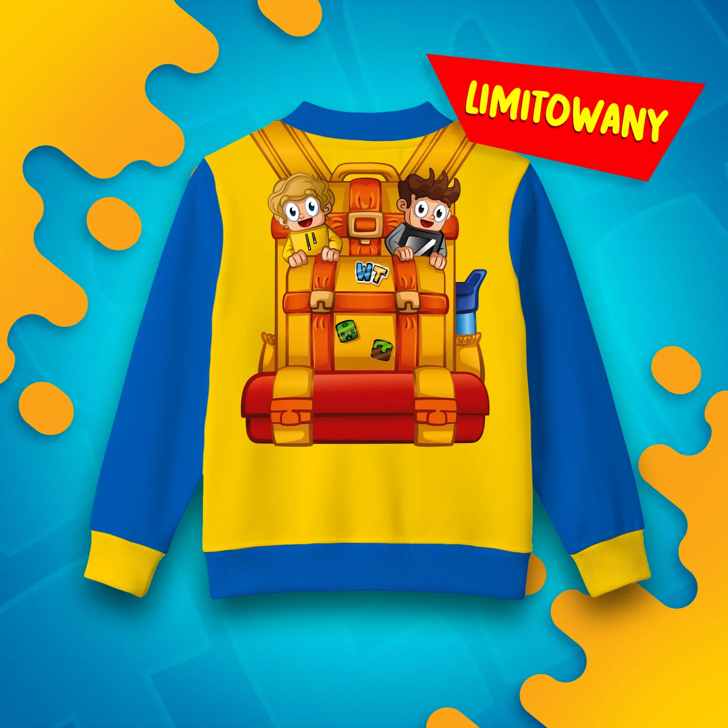 *LIMITOWANA* BLUZA "PLECAK" ROZPINANA - ŻÓŁTA - Image 3