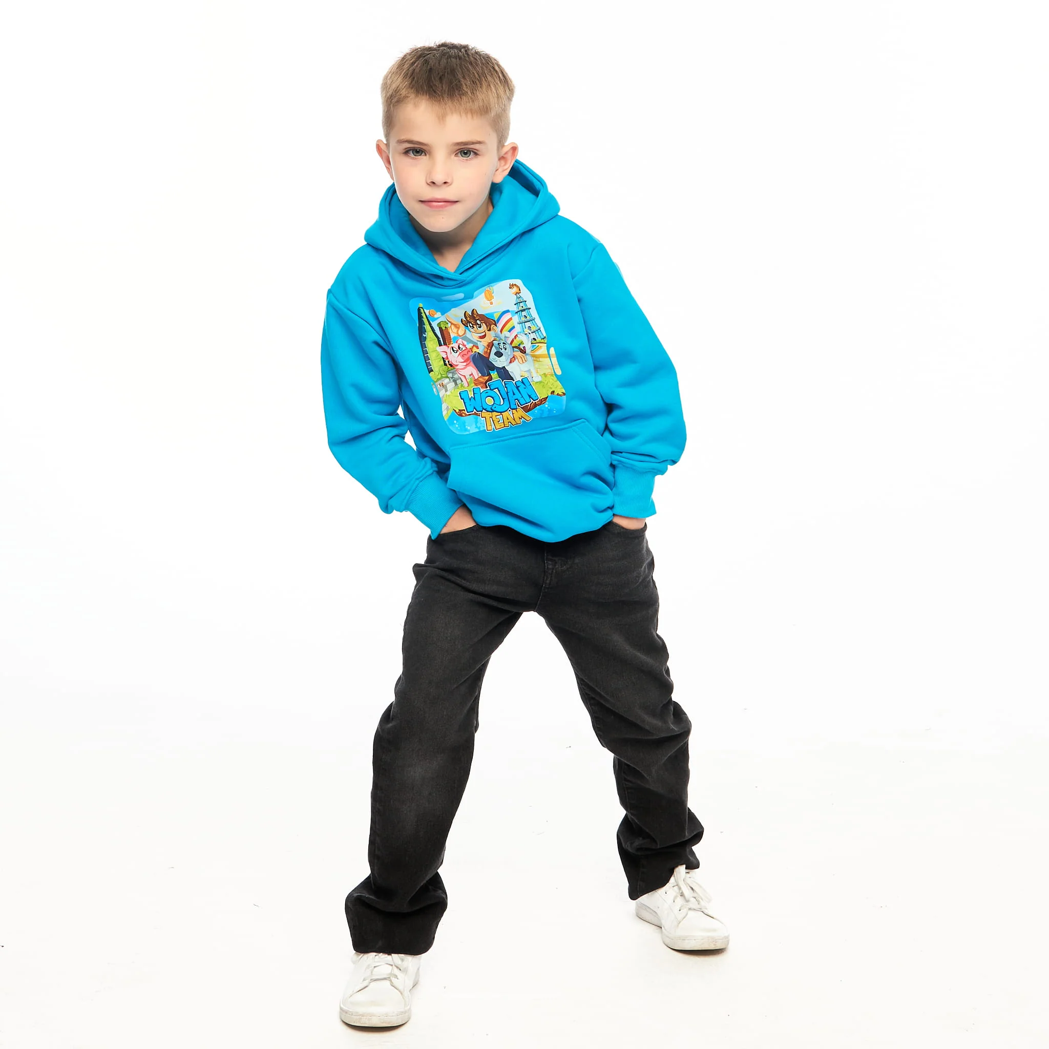BLUZA WOJAN TEAM WOJANOWICE - TURKUSOWA - Image 4