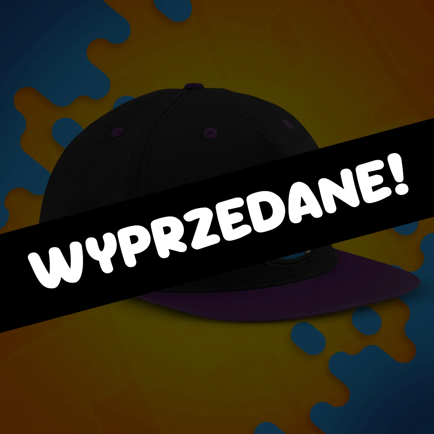 CZAPKA Z DASZKIEM SNAPBACK - GAMER - FIOLETOWA