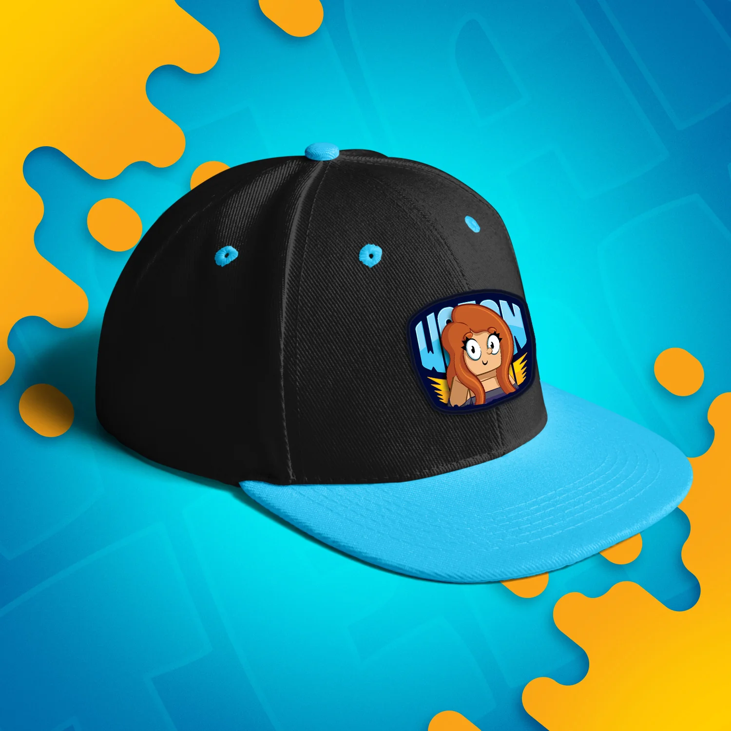 CZAPKA Z DASZKIEM SNAPBACK - KATI - NIEBIESKA - Image 2
