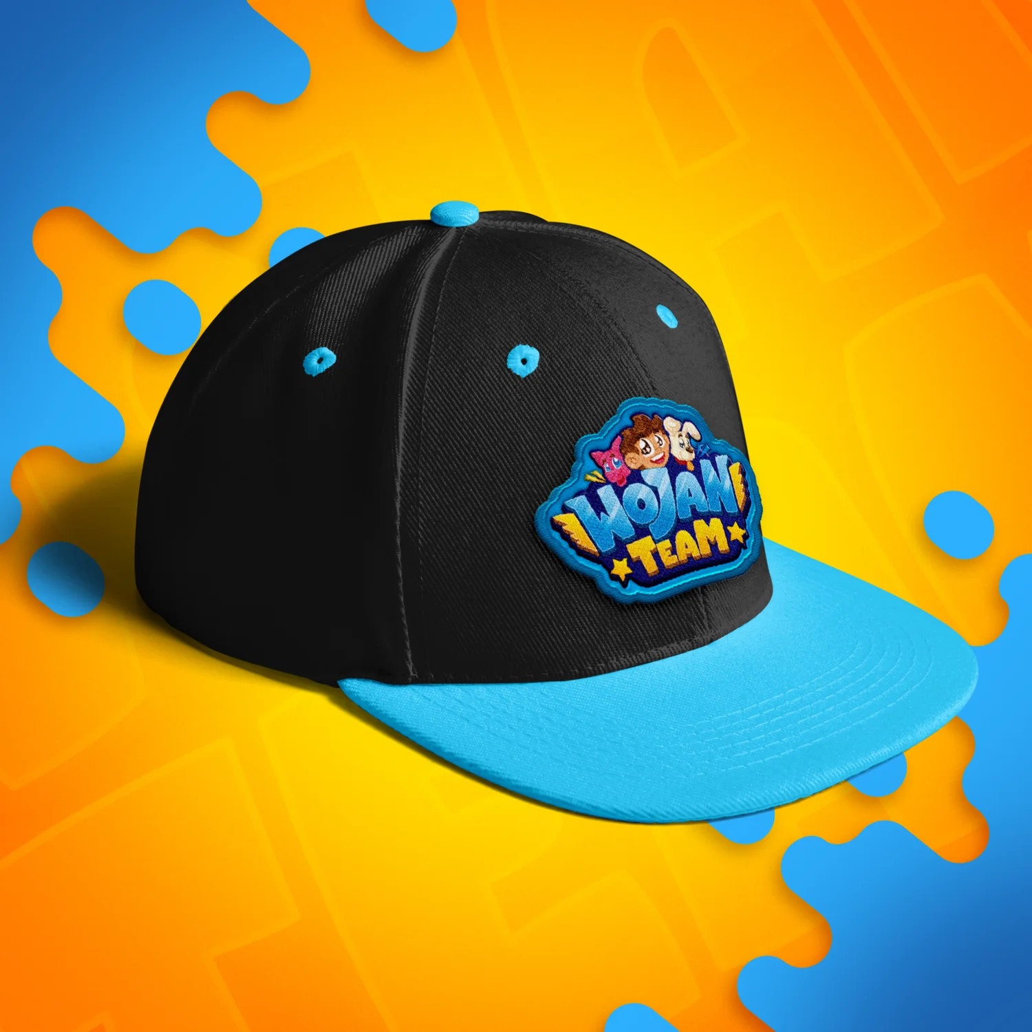 CZAPKA Z DASZKIEM SNAPBACK - WOJAN TEAM LOGO - NIEBIESKA - Image 3
