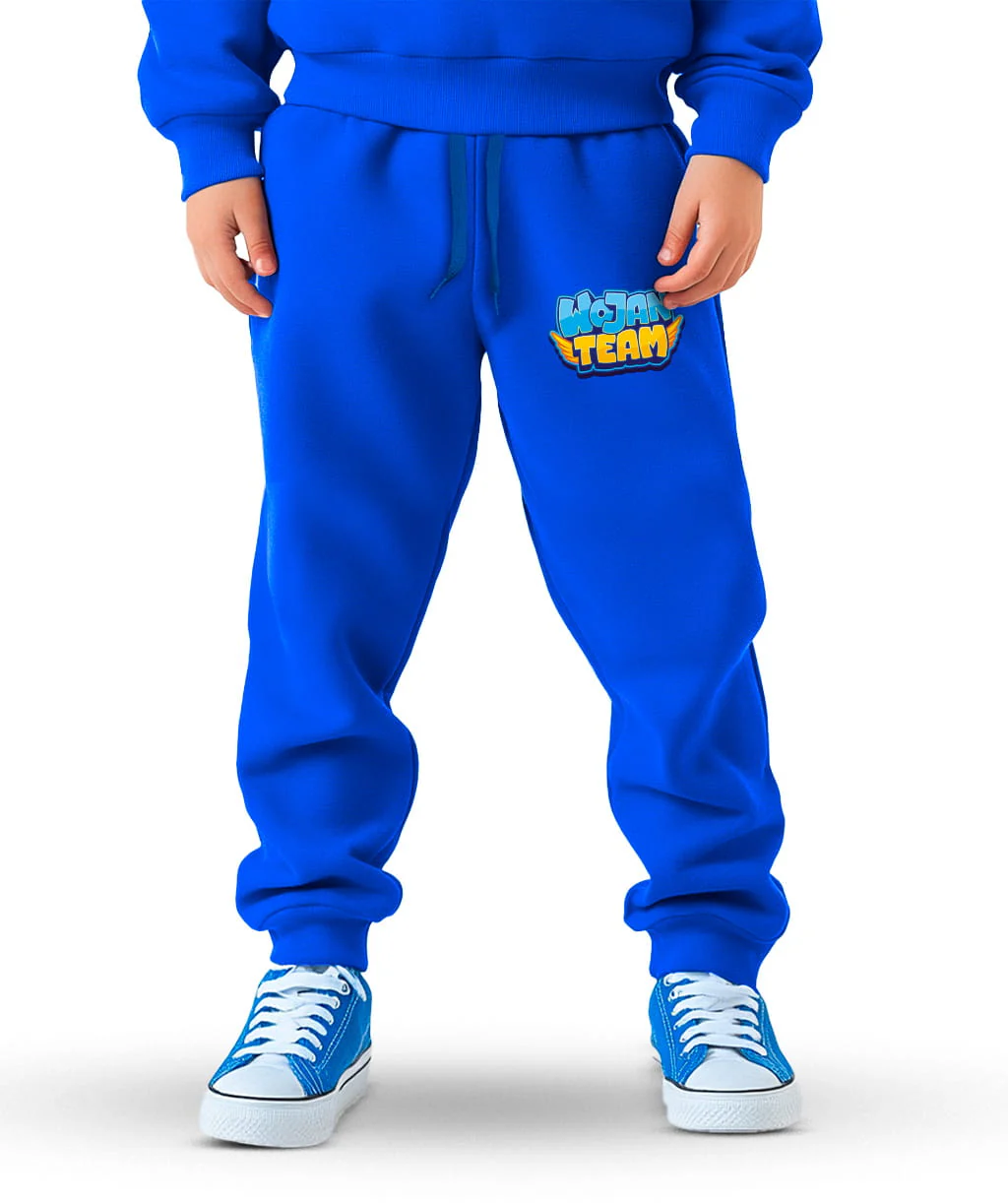 DŁUGIE SPODNIE *PREMIUM* - LOGO WOJAN TEAM - NIEBIESKIE - Image 3