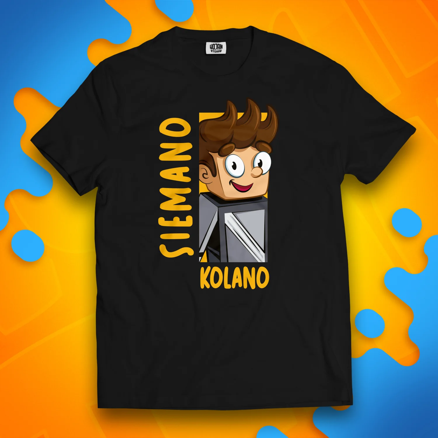 KOSZULKA SIEMANO KOLANO - CZARNA