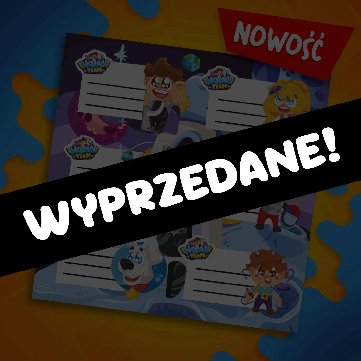 NAKLEJKI SZKOLNE 2024 - WOJANOWICE NA KSIĘŻYCU - AŻ 6 SZTUK!