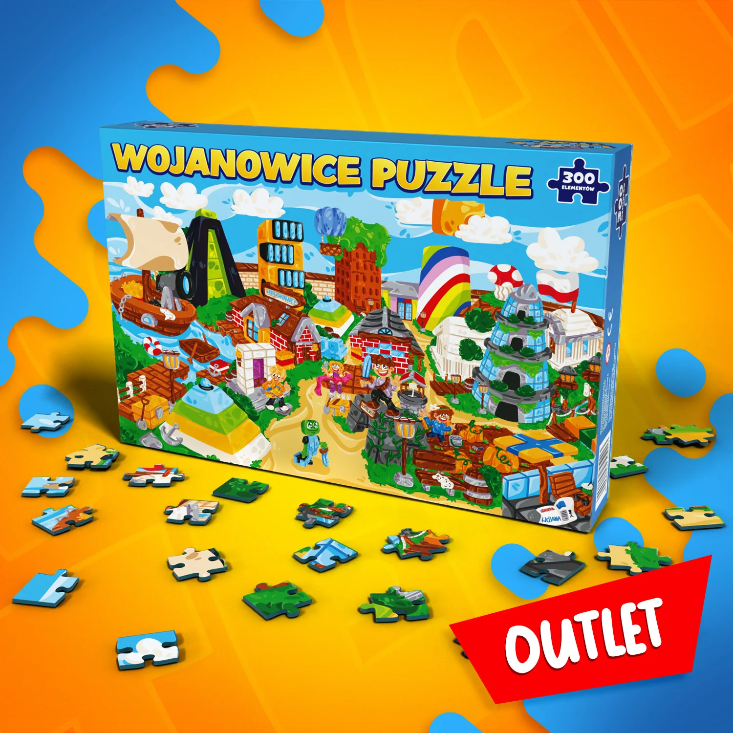PUZZLE MIASTO WOJANOWICE - 300 ELEMENTÓW - Image 3