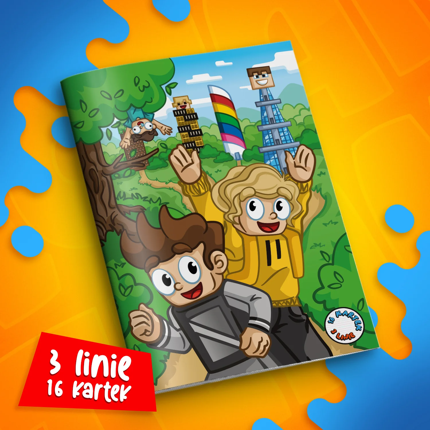 ZESZYT W 3 LINIE A5 - 16 KARTEK - LEŚNE WOJANOWICE - 2025 - Image 3